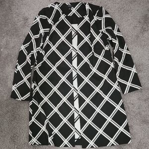 Alfani Black & White Striped Women’s Blazer/Cardigan | Size S